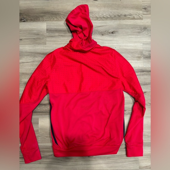 ‼️THRIFT SOON MAKE OFFER Pink Adidas Response Running 1/4 Zip Hooded Sweatshirt - Picture 4 of 9